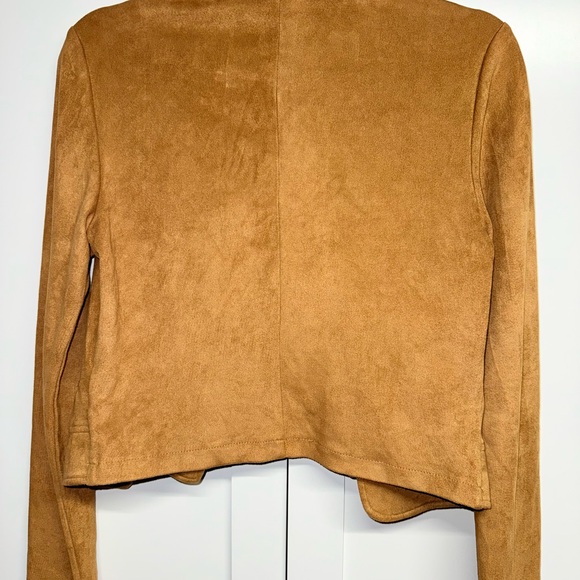Tan Suede Women's Jacket - Picture 8 of 10